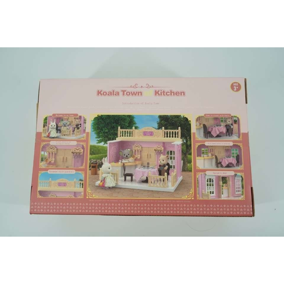 bucatarie pentru papusi cu mobilier si figurina [2]