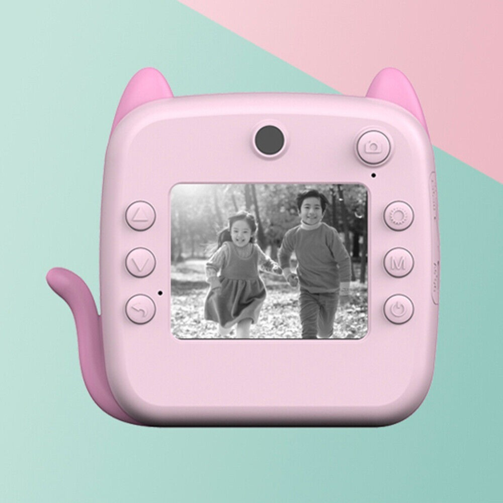 Camera instantanee pentru copii, model pisica, cu imprimare termica, cablu USB-C [3]