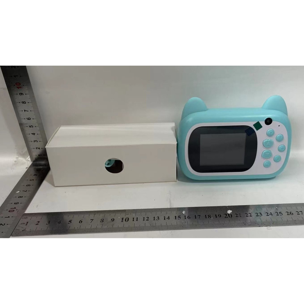 Camera instantanee pentru copii, model Pisica Emoji, ecran HD 2.4 inch, printare alb-negru [3]