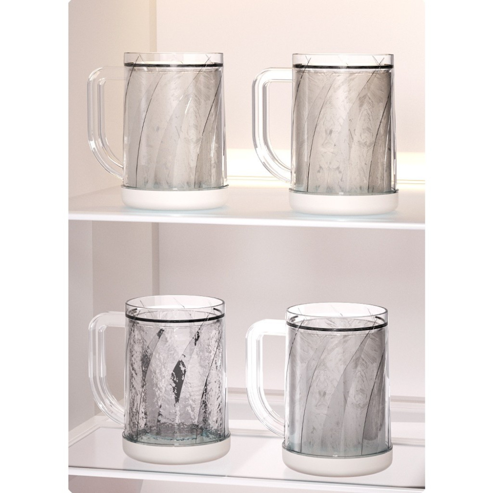 Cana frigorifica cu gheata, 800 ml, plastic transparent, 14.2 x 10.4 x 14.7 cm [9]