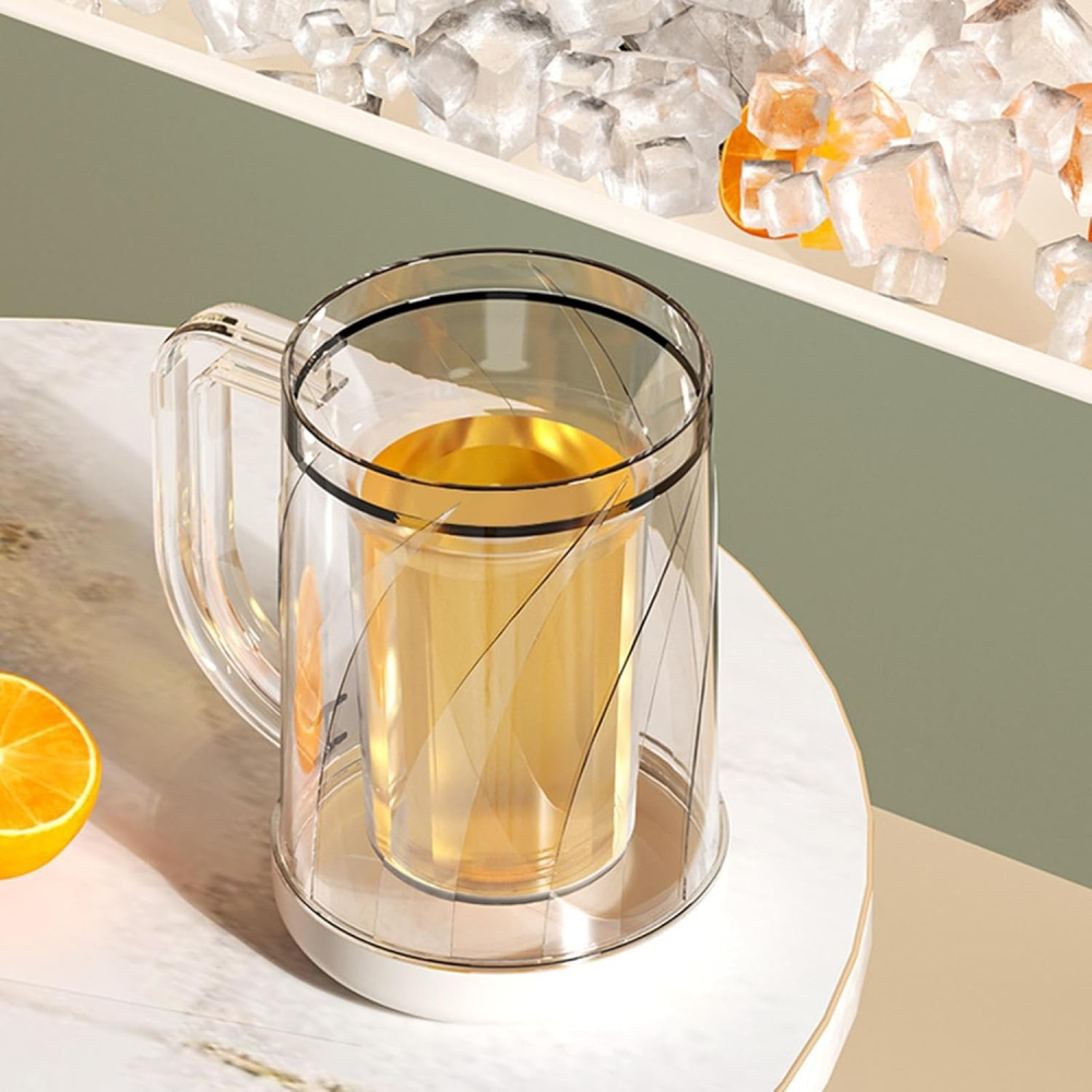 Cana frigorifica cu gheata, 800 ml, plastic transparent, 14.2 x 10.4 x 14.7 cm [6]