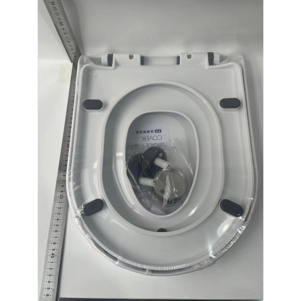 capac toaleta 2 in 1 plastic alb inchidere lenta [6]