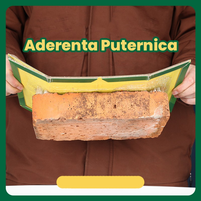 Capcana autoadeziva pentru soareci, placa cu lipici, carton, 21 x 15 cm, verde-galben [5]