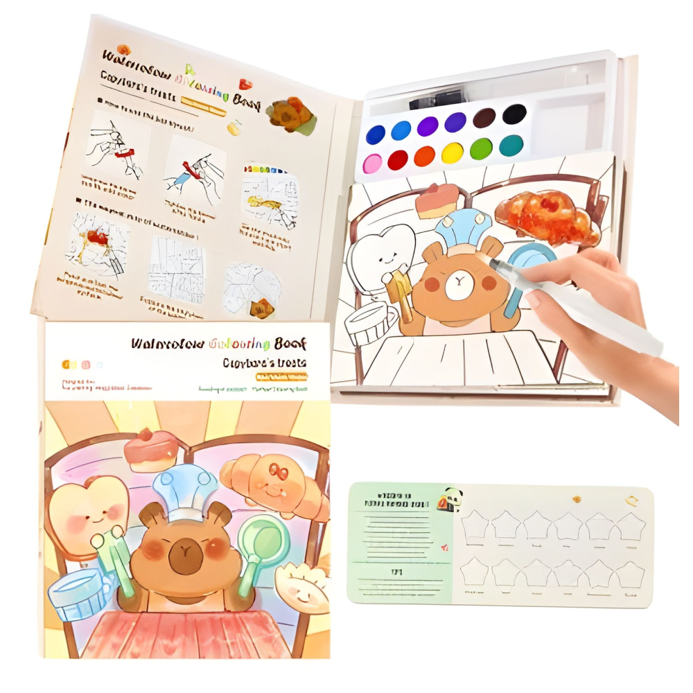 carte colorat acuarela model capibara 20 foi carton 200 gsm [6]