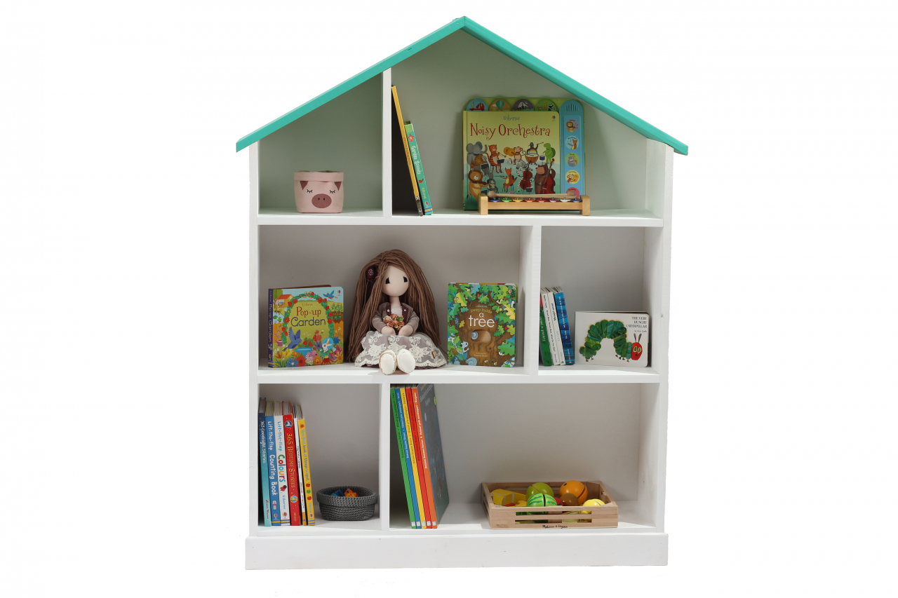 Casuta biblioteca din lemn BookHouse, Tiffany, 130 x 96 x 30 cm [2]