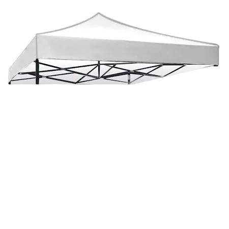Cort pavilion pliabil pentru evenimente, cadru metalic, 2x2 m, alb [2]
