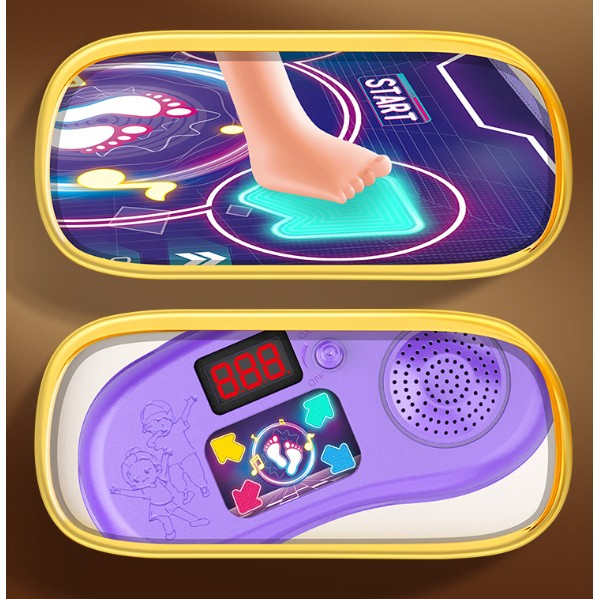 Covor muzical de dans interactiv, Bluetooth, 4 moduri, 90 x 90 cm, mov [4]