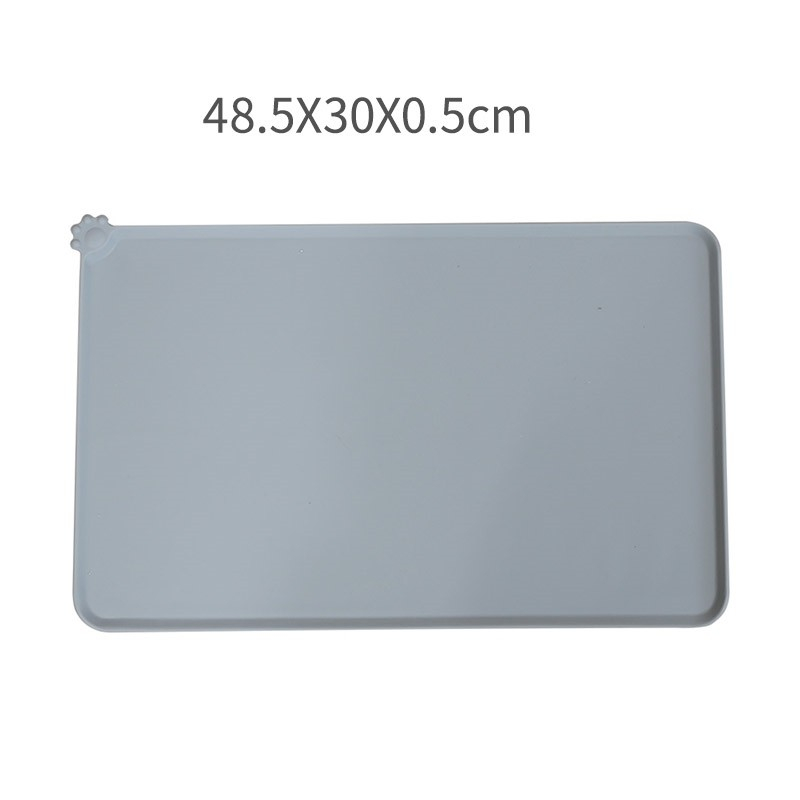 Covoras din silicon pentru animale, antiderapant, margini ridicate, 47x29 cm, gri [4]