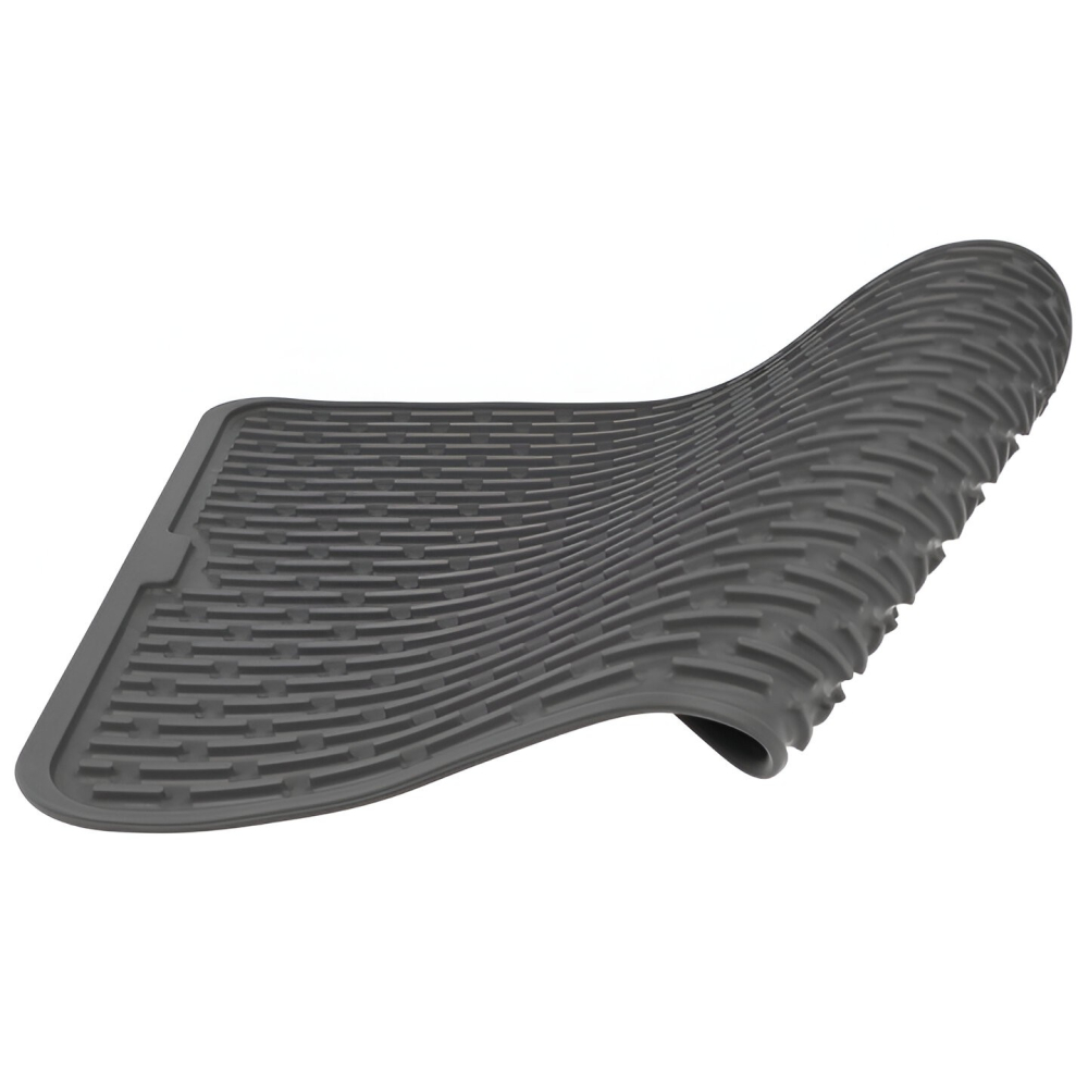 Covoras din silicon pentru scurgere vase, rezistent la temperaturi, 43x32.5 cm, negru [9]