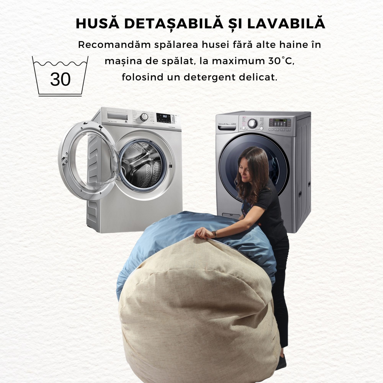 Fotoliu pretabil exterior, Pufrelax Nirvana Grande, impermeabil, Portocaliu [5]