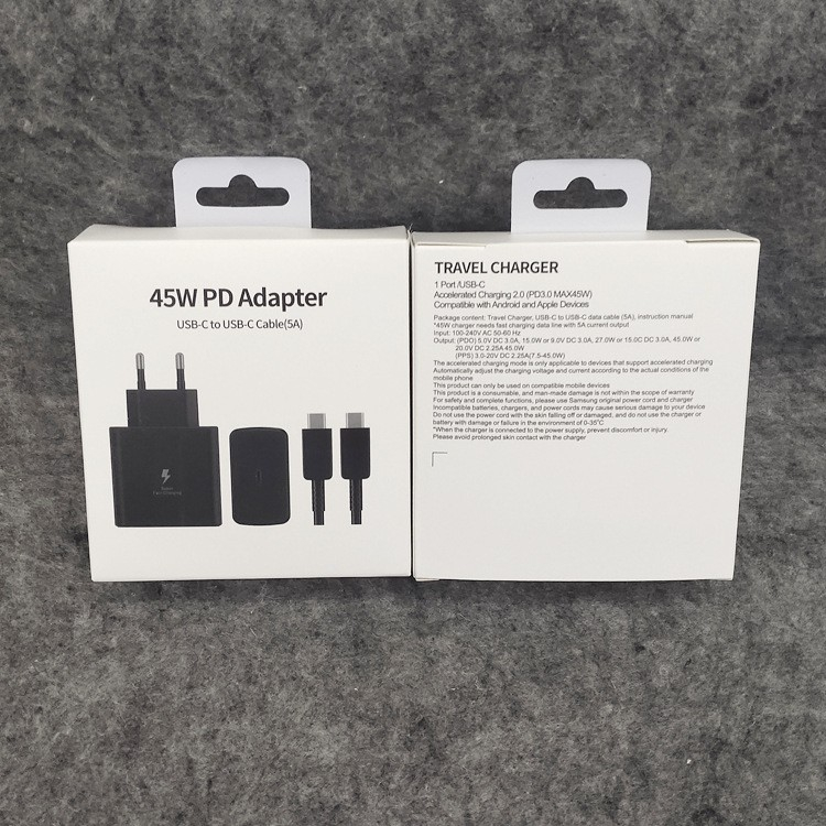 Incarcator retea cu cablu USB-C, 45W, 5A, Fast Charge, negru [4]