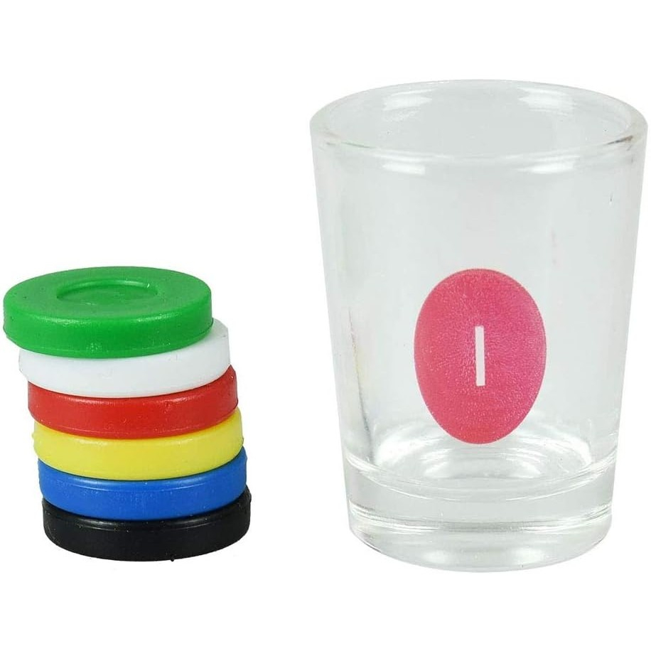Joc de baut gravitational, pentru petreceri, pana la 6 jucatori, plastic si sticla, rosu [3]