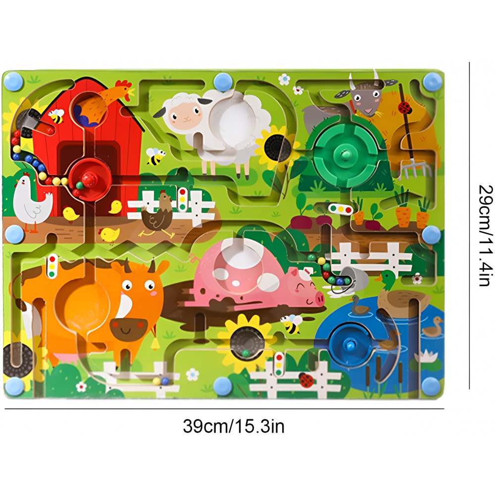 joc montessori sortare culori lemn model ferma [6]