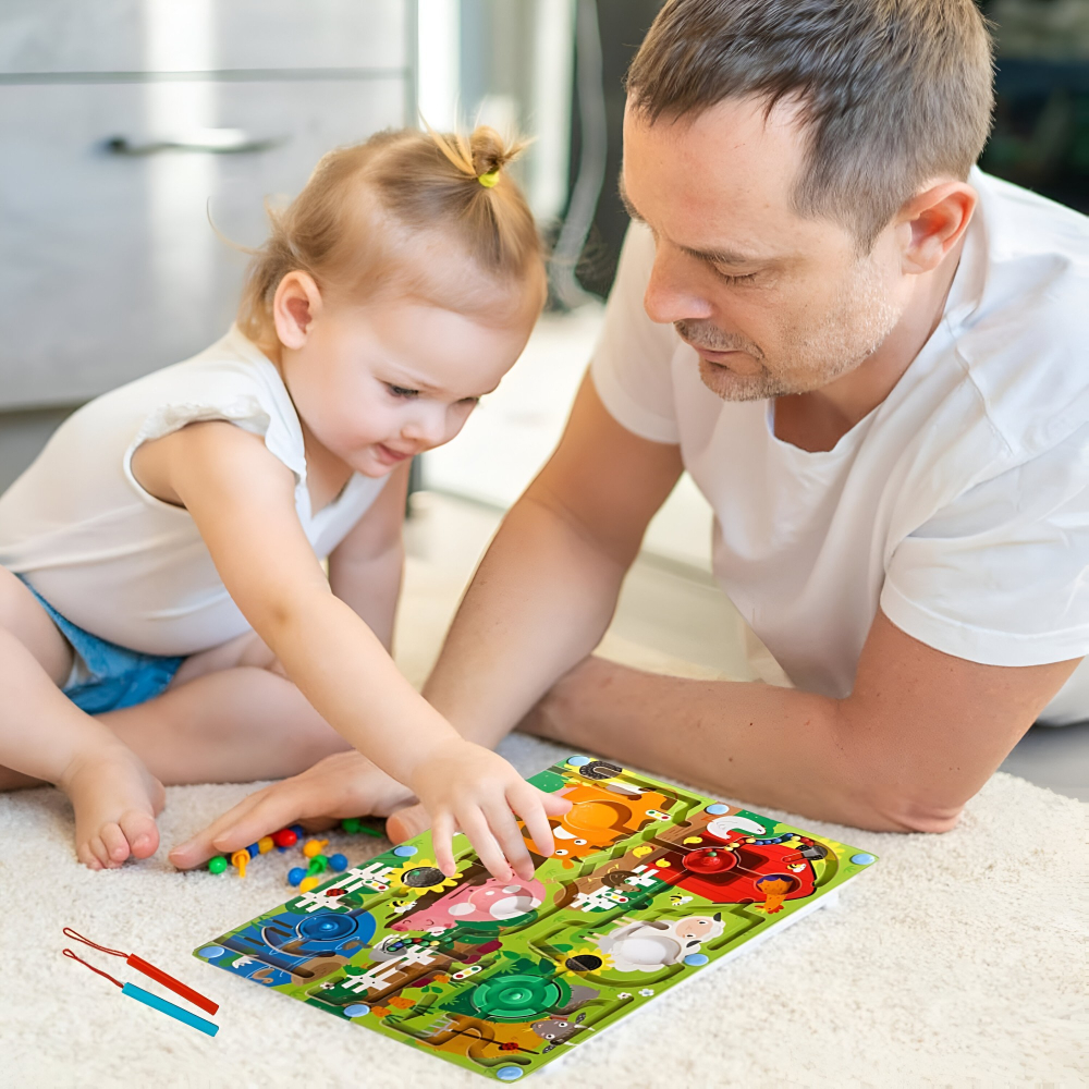 joc montessori sortare culori lemn model ferma [7]