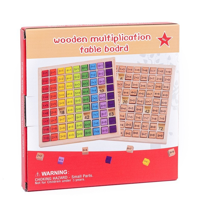 joc montessori tabla inmultirii blocuri lemn colorate [8]
