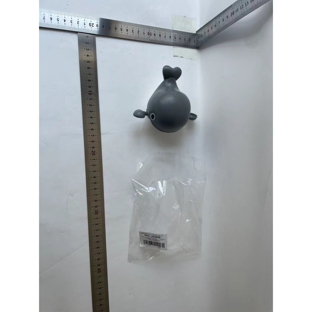 Jucarie de baie, balena inotatoare, fara baterii, material ABS gri [4]