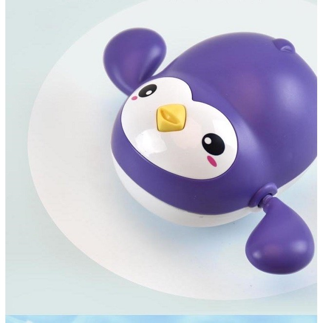 Jucarie de baie interactiva pentru copii, pinguin inotator, fara baterii, material ABS [3]