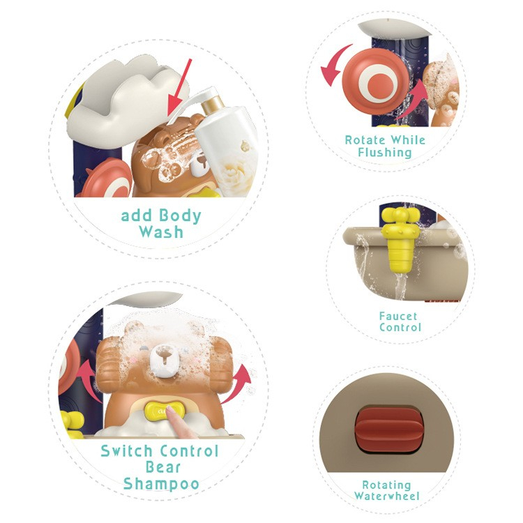 jucarie baie copii ursulet interactiva spuma plastic ABS [2]