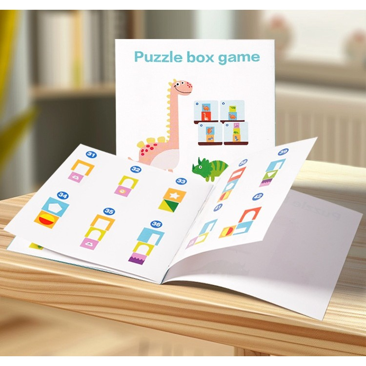 Jucarie de construit, Puzzle Box, 5 cuburi stivuibile, 48 modele, multicolor [3]