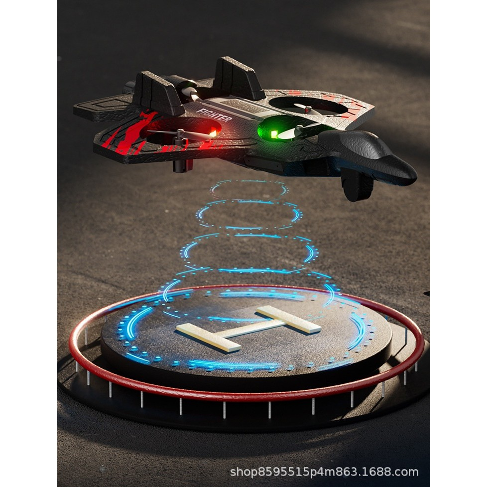 jucarie aeronava de lupta telecomanda spuma EVA negru rosu [9]