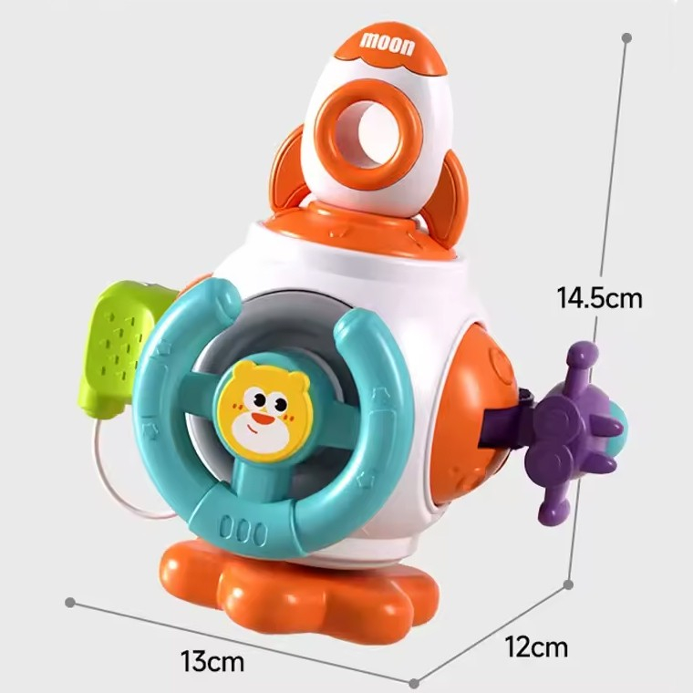 jucarie interactiva montessori racheta spatiala plastic rezistent [6]