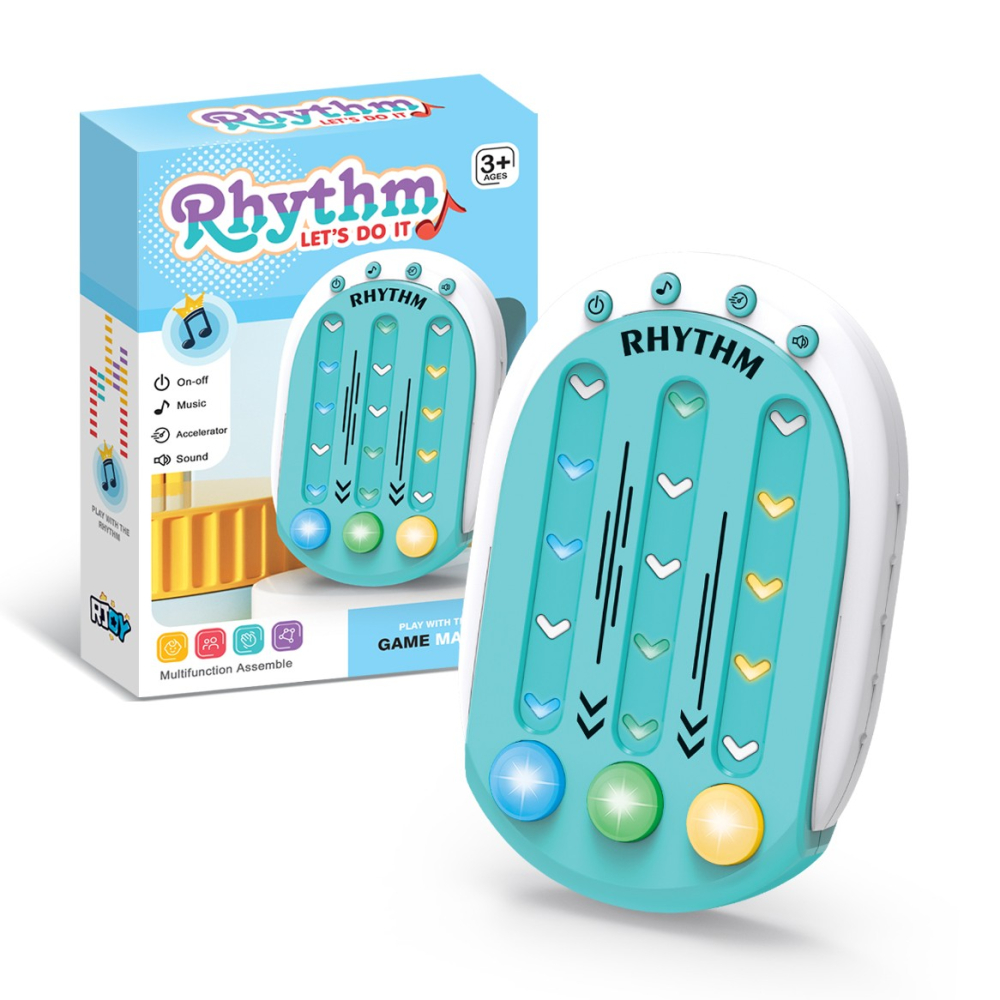 Jucarie interactiva tip jocuri ritmice, 8 niveluri de joc, din ABS, albastru [2]