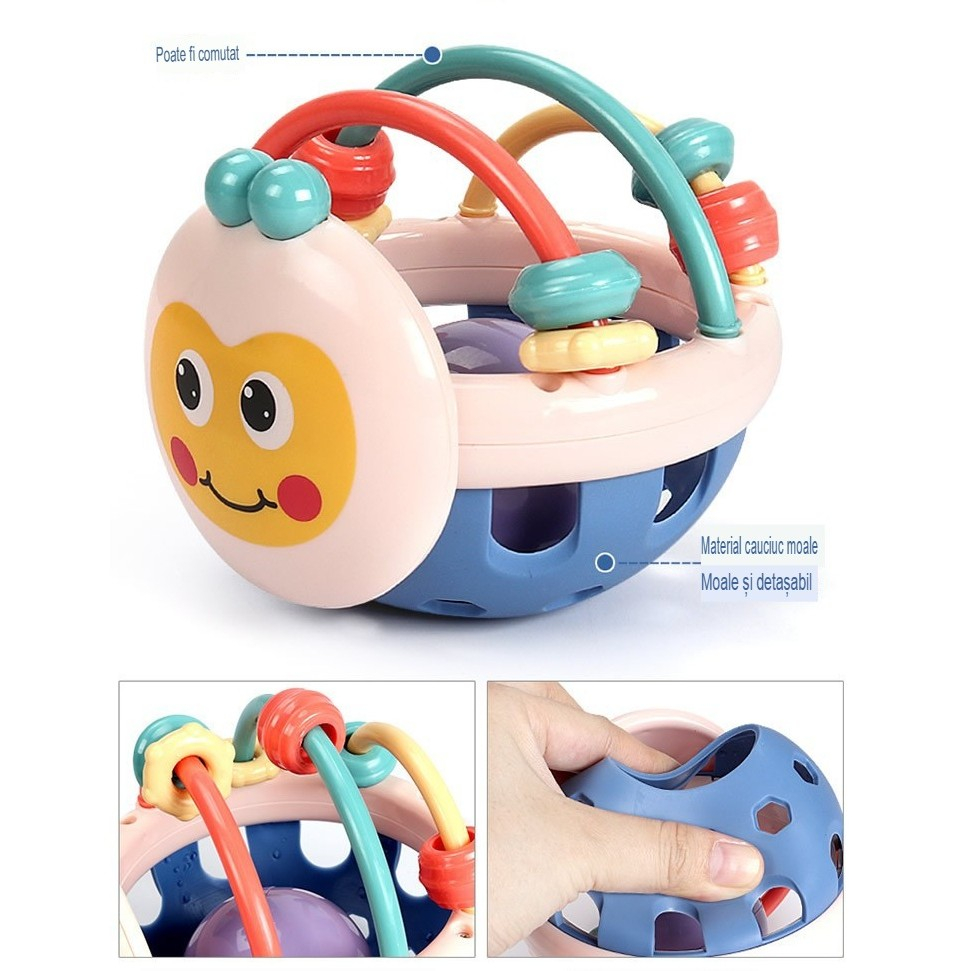 jucarie minge bebelusi dentitie interactiva cauciuc moale [6]