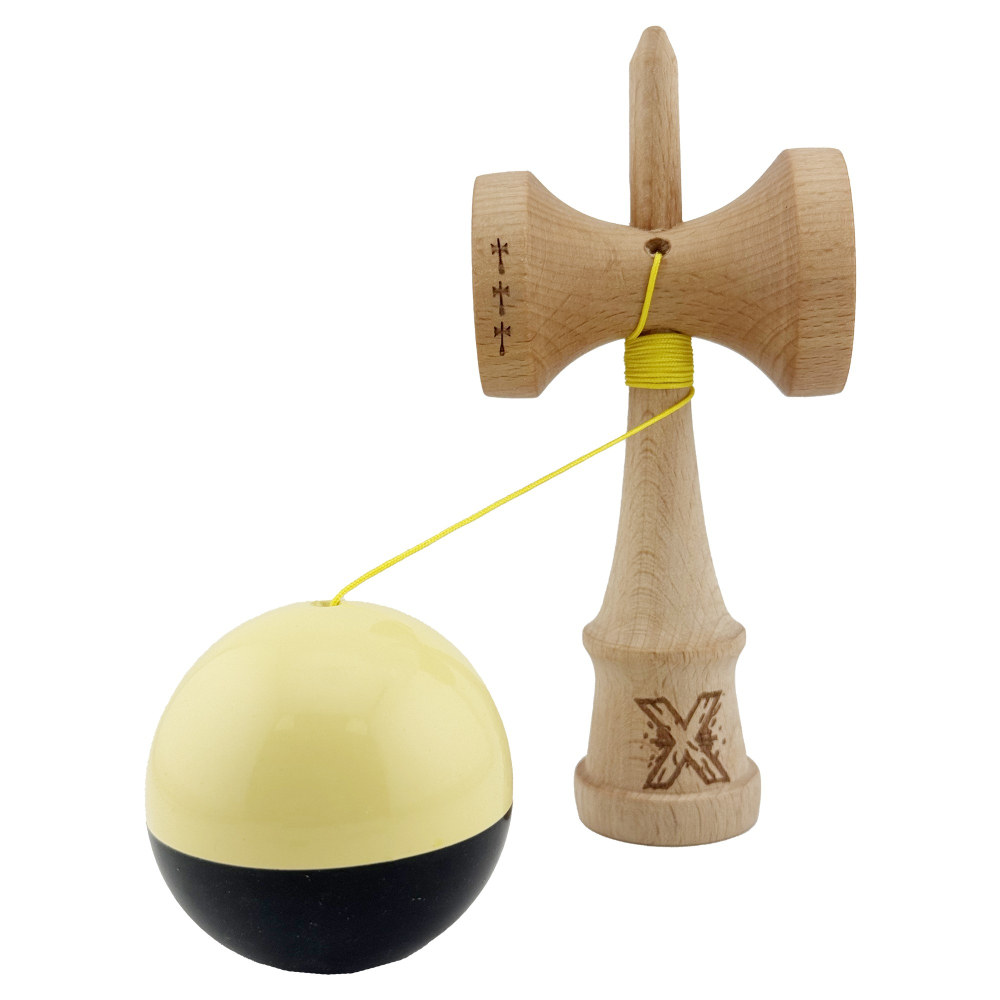 kendama profesionala lemn cu cupe mari rulment metalic [3]