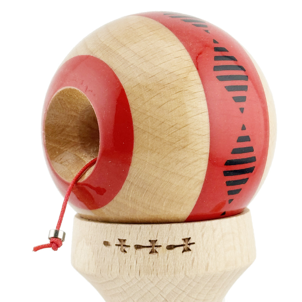 kendama profesionala cu cupe mari si ata colorata [6]