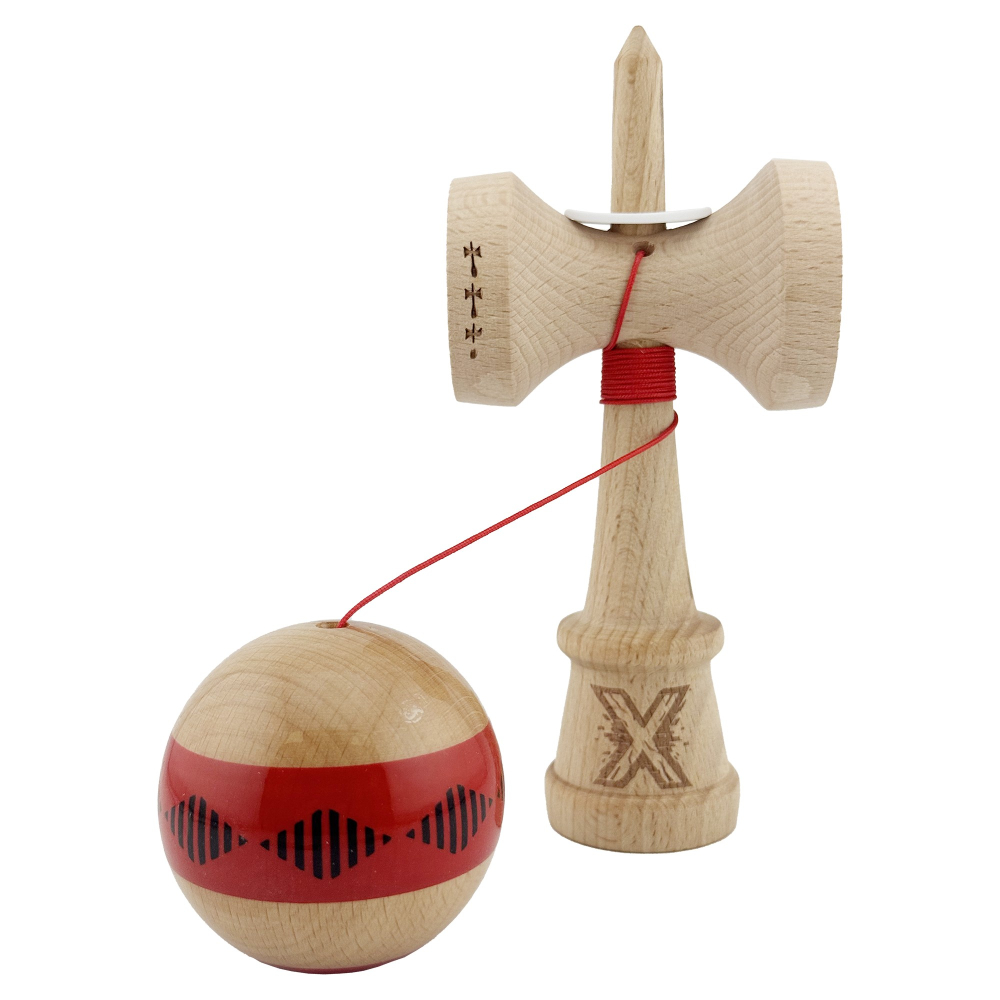 kendama profesionala cu cupe mari si ata colorata [4]