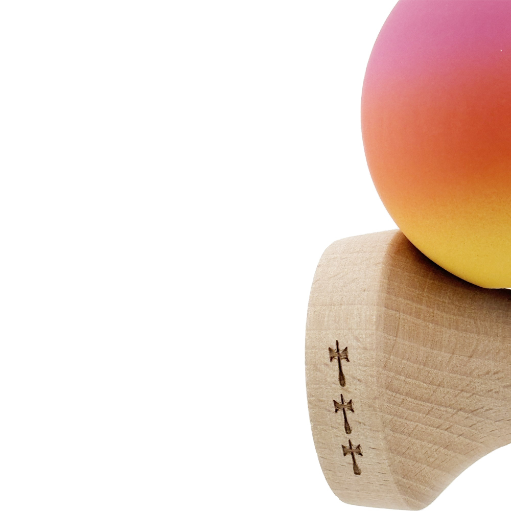 kendama profesionala lemn cu cupe mari King Size V3 [7]
