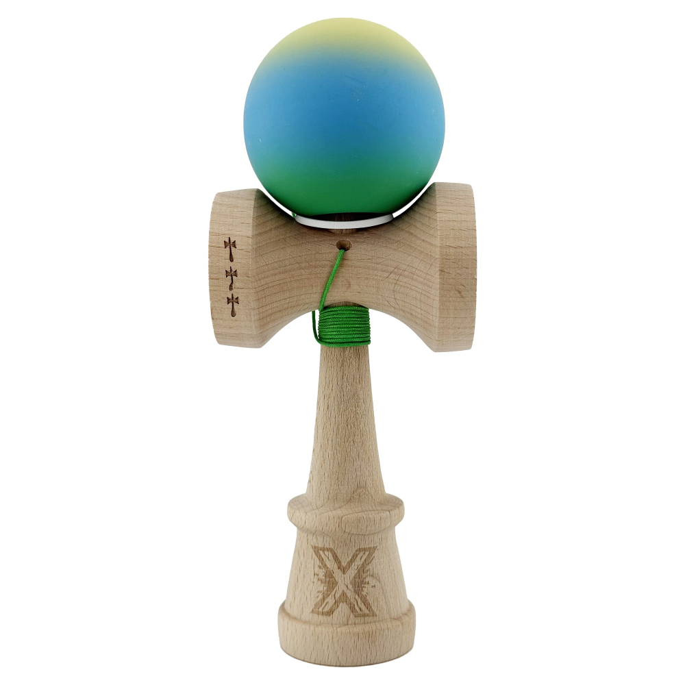 kendama profesionala cu cupe mari lemn natural [2]