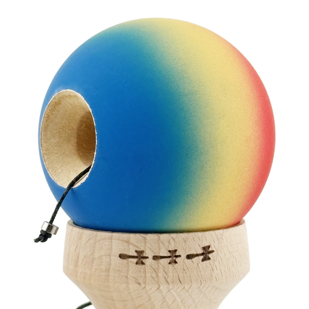 kendama profesionala cu cupe mari lemn 18 cm [6]