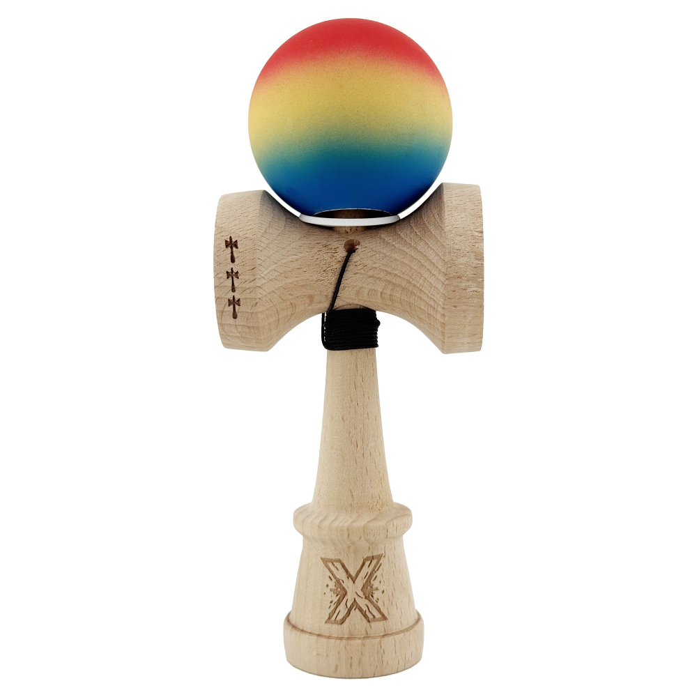 kendama profesionala cu cupe mari lemn 18 cm [2]