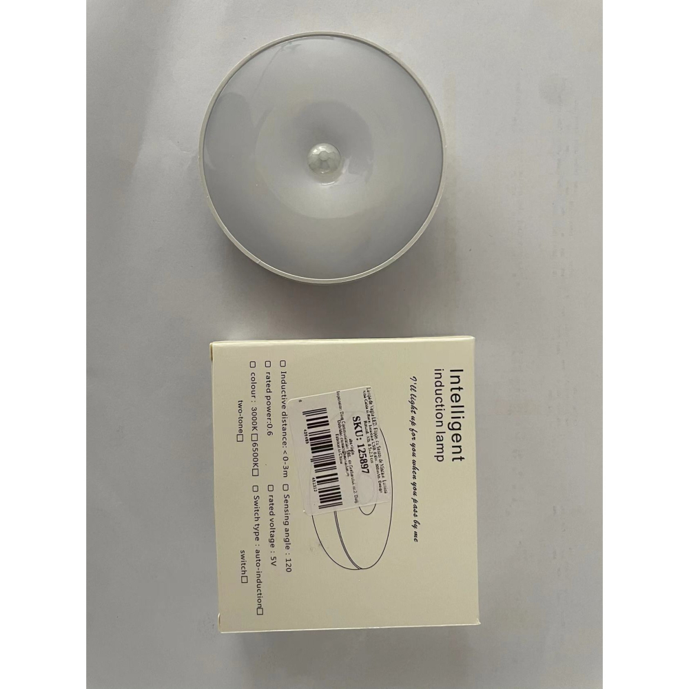 Lampa de veghe LED, cu senzor de miscare, lumina alba calda si rece, incarcare USB [8]