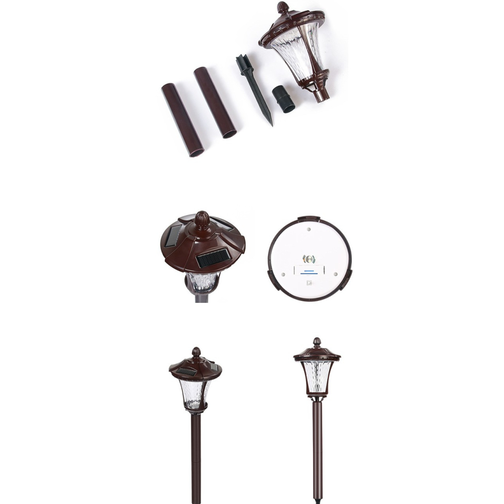 Lampa solara cu prindere in pamant, model Felinar, lumina alba rece, inaltime 67.5 cm [3]