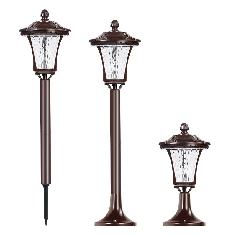 Lampa solara cu prindere in pamant, model Felinar, lumina alba rece, inaltime 67.5 cm [8]