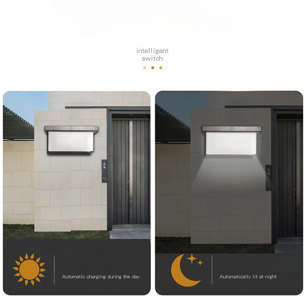 lampa solara de perete exterior LED 18W senzor lumina [4]