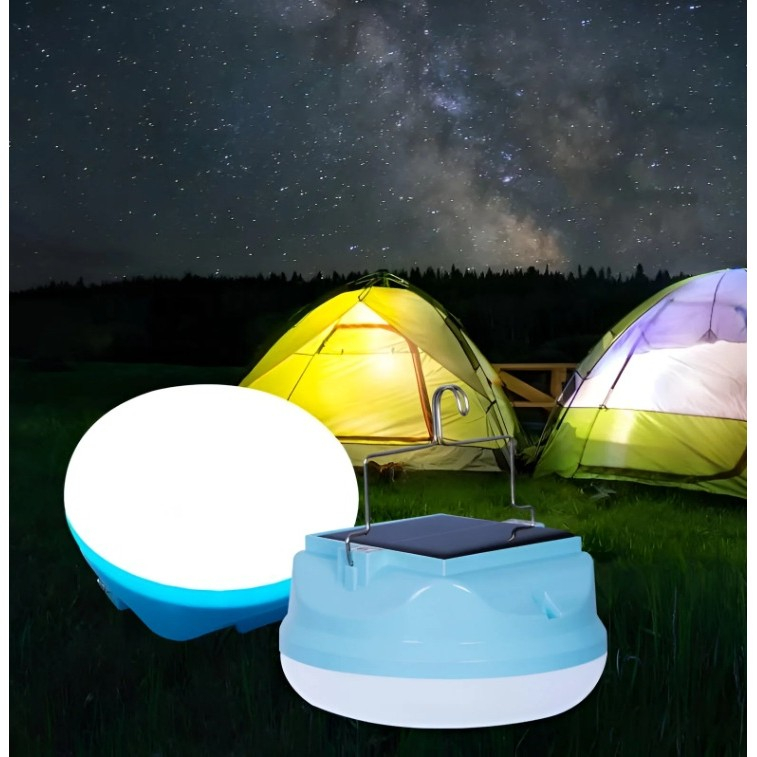 lampa solara LED portabila albastra 100W [5]