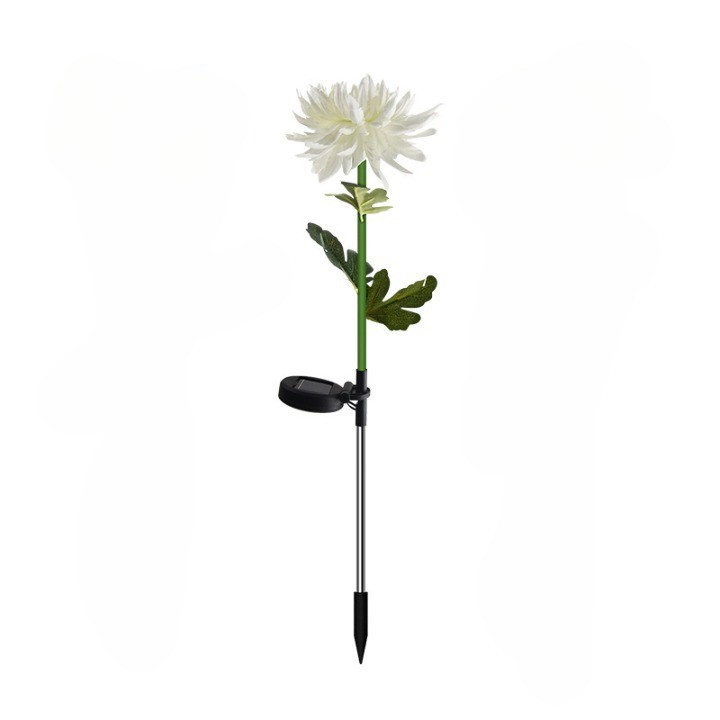 Lampa solara LED tip crizantema, senzor lumina automat, inaltime 80 cm, multicolor [1]