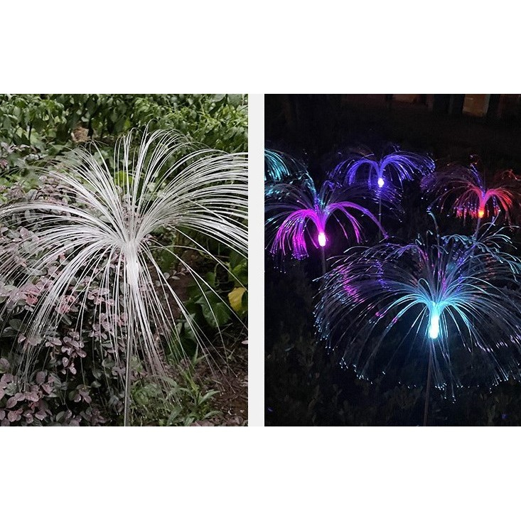 Lampa solara LED tip meduza, inaltime 90 cm, senzor lumina, plastic ABS [5]