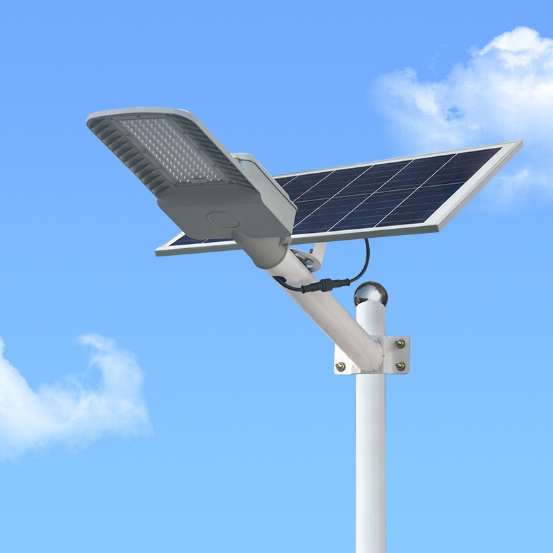 Lampa solara stradala, 100 LED-uri SMD, senzor lumina, montare prin fixare [9]