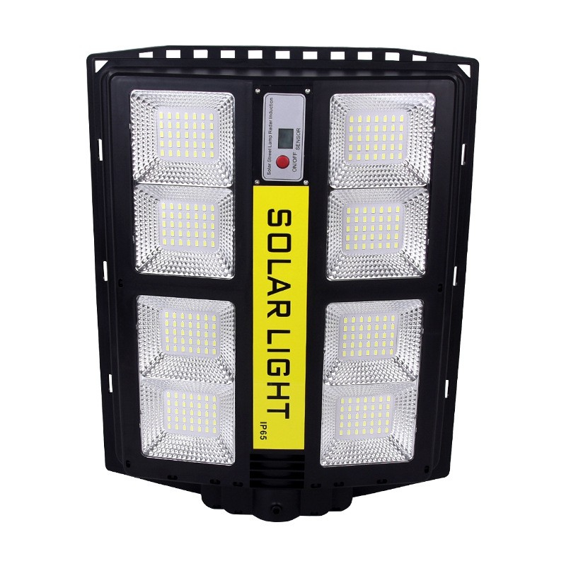 Lampa solara stradala, 500W, senzor miscare si lumina, autonomie 10-12 ore, negru [6]