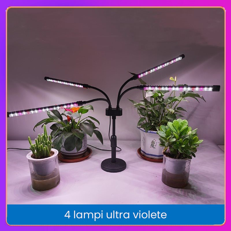lampa uv pentru plante 20w 4 capete ajustabila [5]