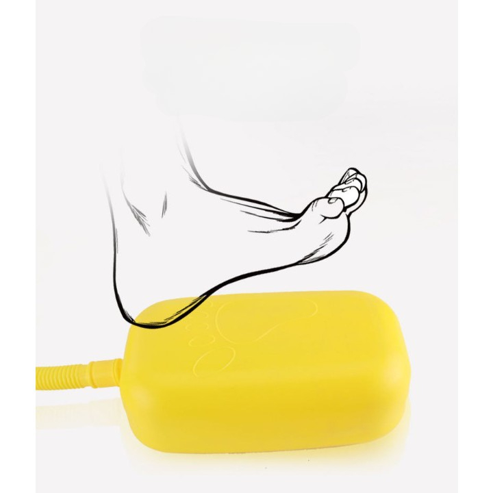 Lansator rachete cu piciorul, doua lansatoare, 6 rachete cu lumini, plastic, 23 cm inaltime [2]