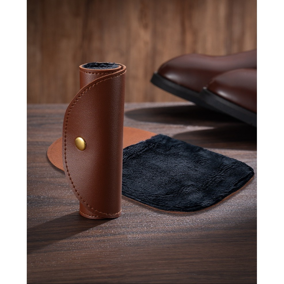 manusa lustruit pantofi maro cu imitație de lana [6]