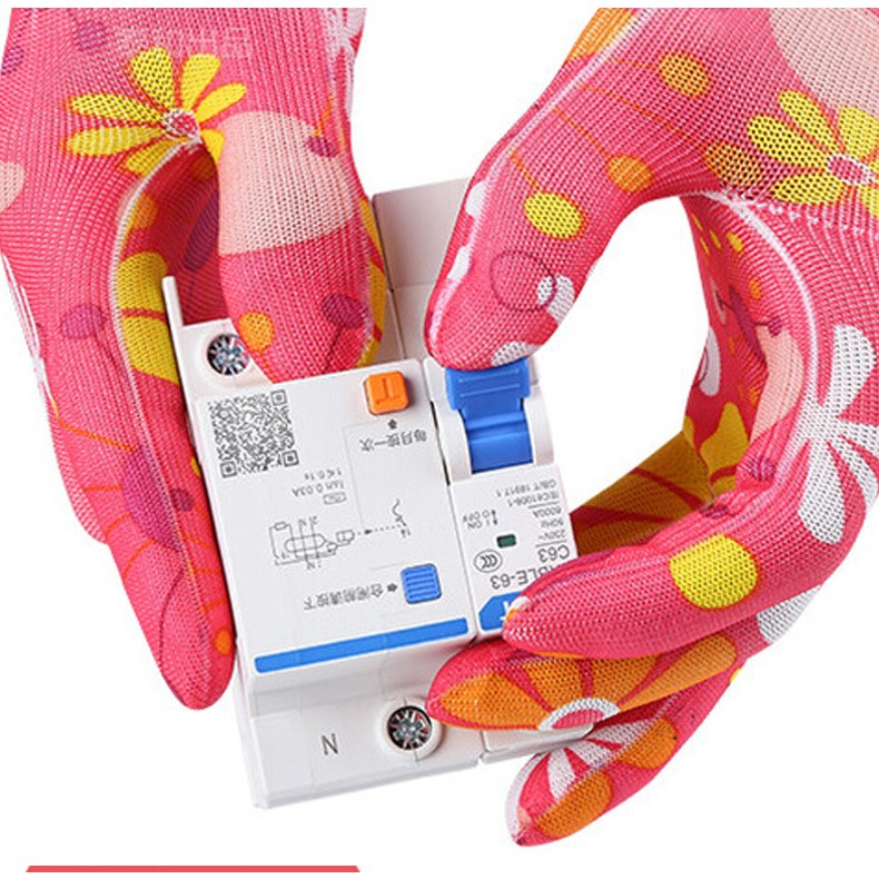 Manusi de gradinarit, model inflorat, antiderapante, nailon 20 cm [9]