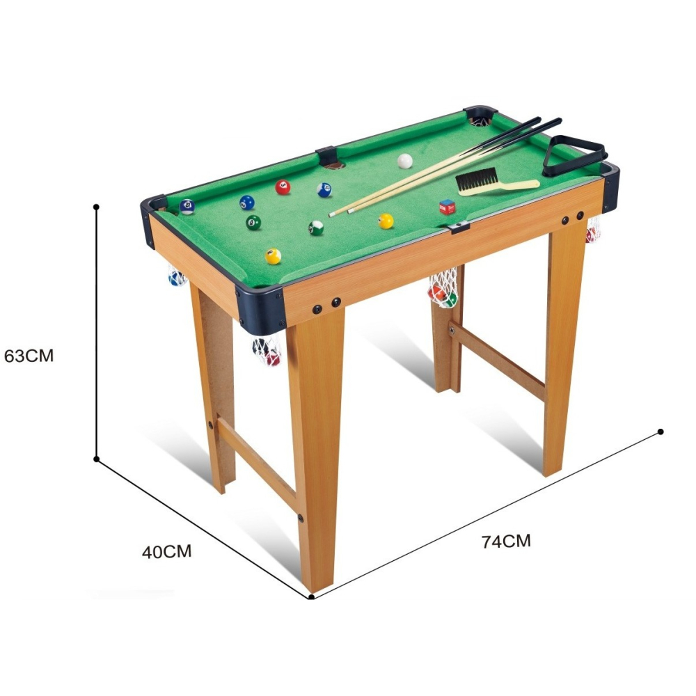 Masa de biliard pentru copii, cu picioare stabile, lemn si ABS, 74x63x40 cm [2]