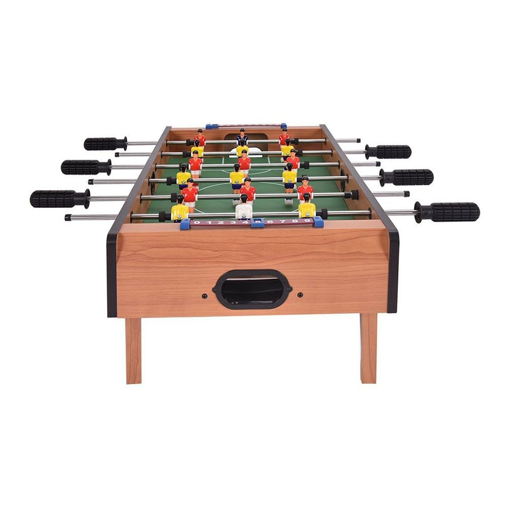 Masa de fotbal cu teren si 18 jucatori, 6 manere, tablou pentru scor, metal si lemn, 69x36.5x23 cm [5]