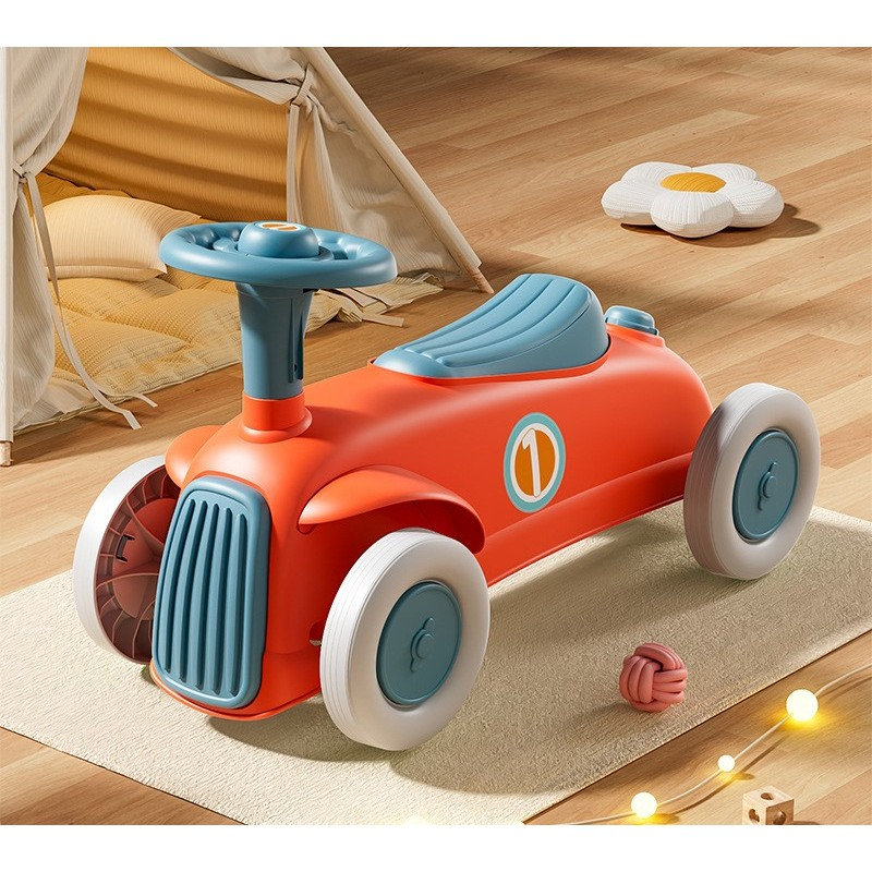 Masinuta ride-on cu sistem anti-rasturnare, claxon pe volan, plastic, 60x28x34 cm [2]